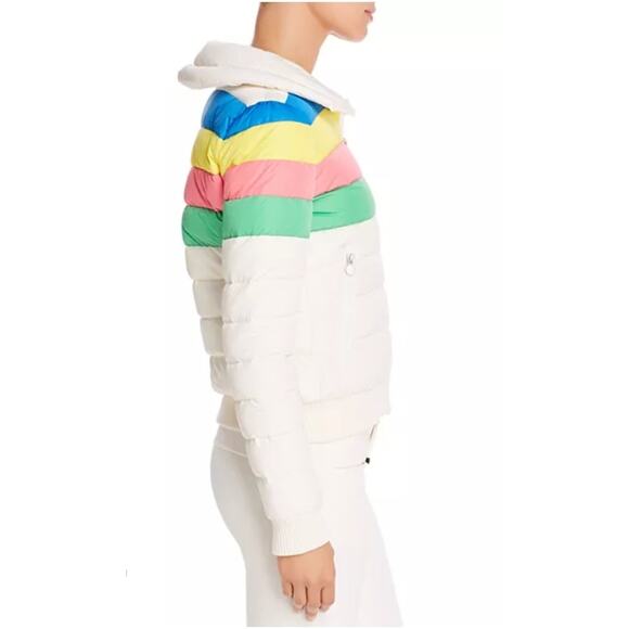 NWT Perfect Moment Womens Snow White Rainbow Queenie Goose Down Jacket Size L - Picture 4 of 16